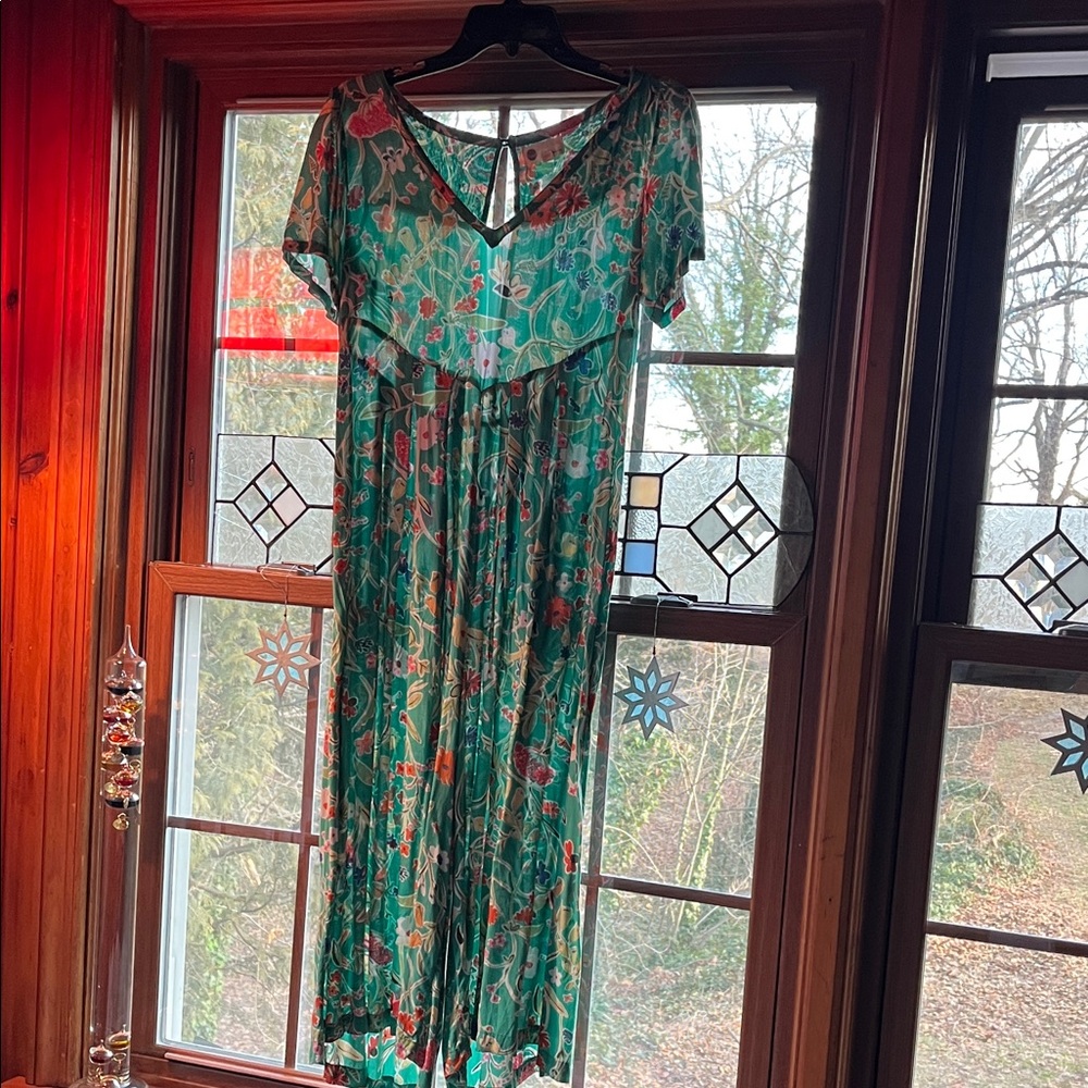 Floral Green Dress